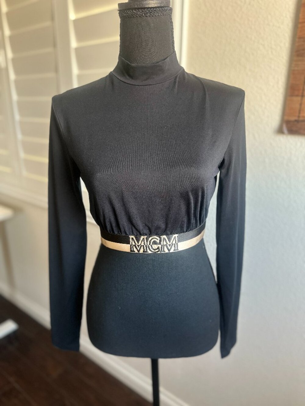 MCM Black Crop Top